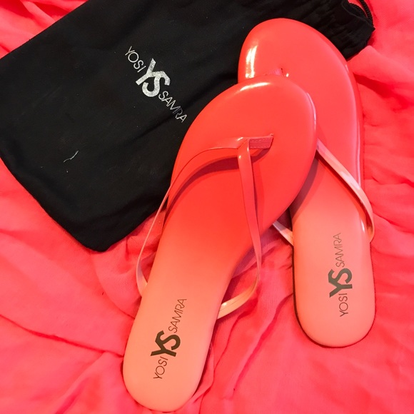 Yosi Samra Shoes - Yosi Samra Coral Hombre Leather Flip Flops